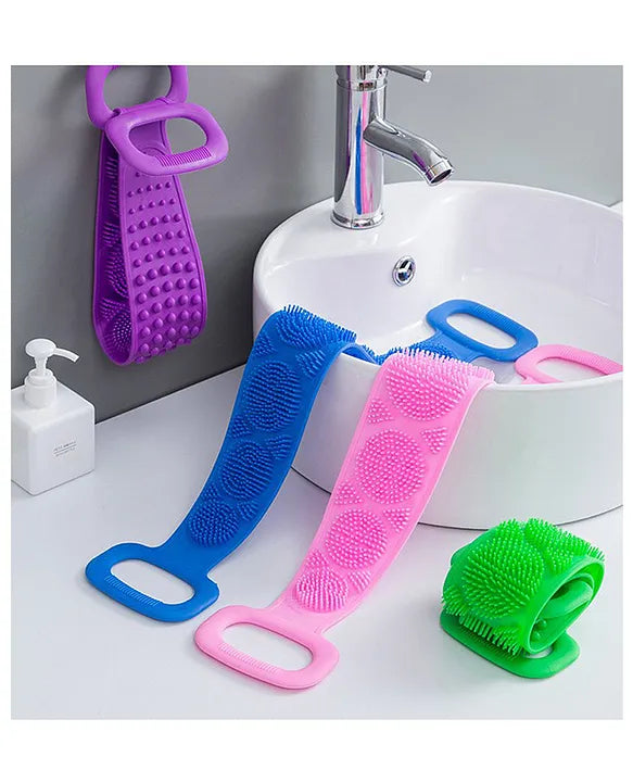Body Back Scrubber Double Side Bathing Brush for Skin Deep Cleaning