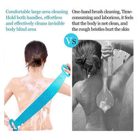 Body Back Scrubber Double Side Bathing Brush for Skin Deep Cleaning