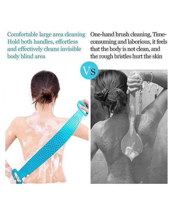 Body Back Scrubber Double Side Bathing Brush for Skin Deep Cleaning