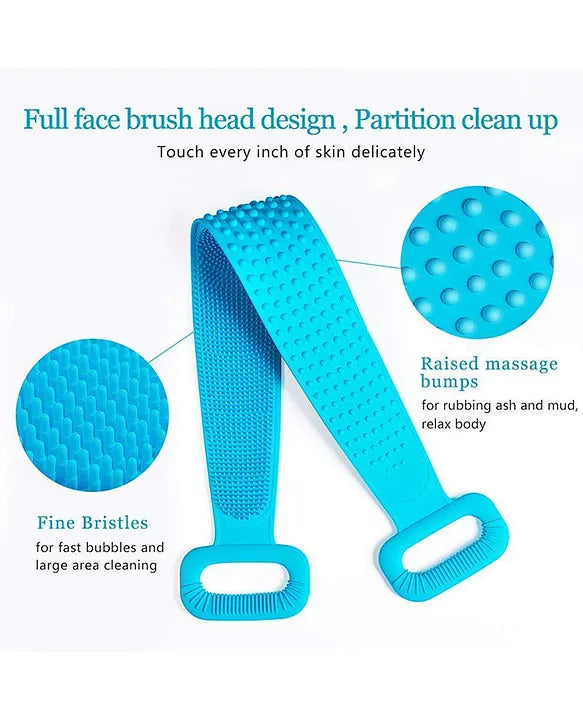 Body Back Scrubber Double Side Bathing Brush for Skin Deep Cleaning