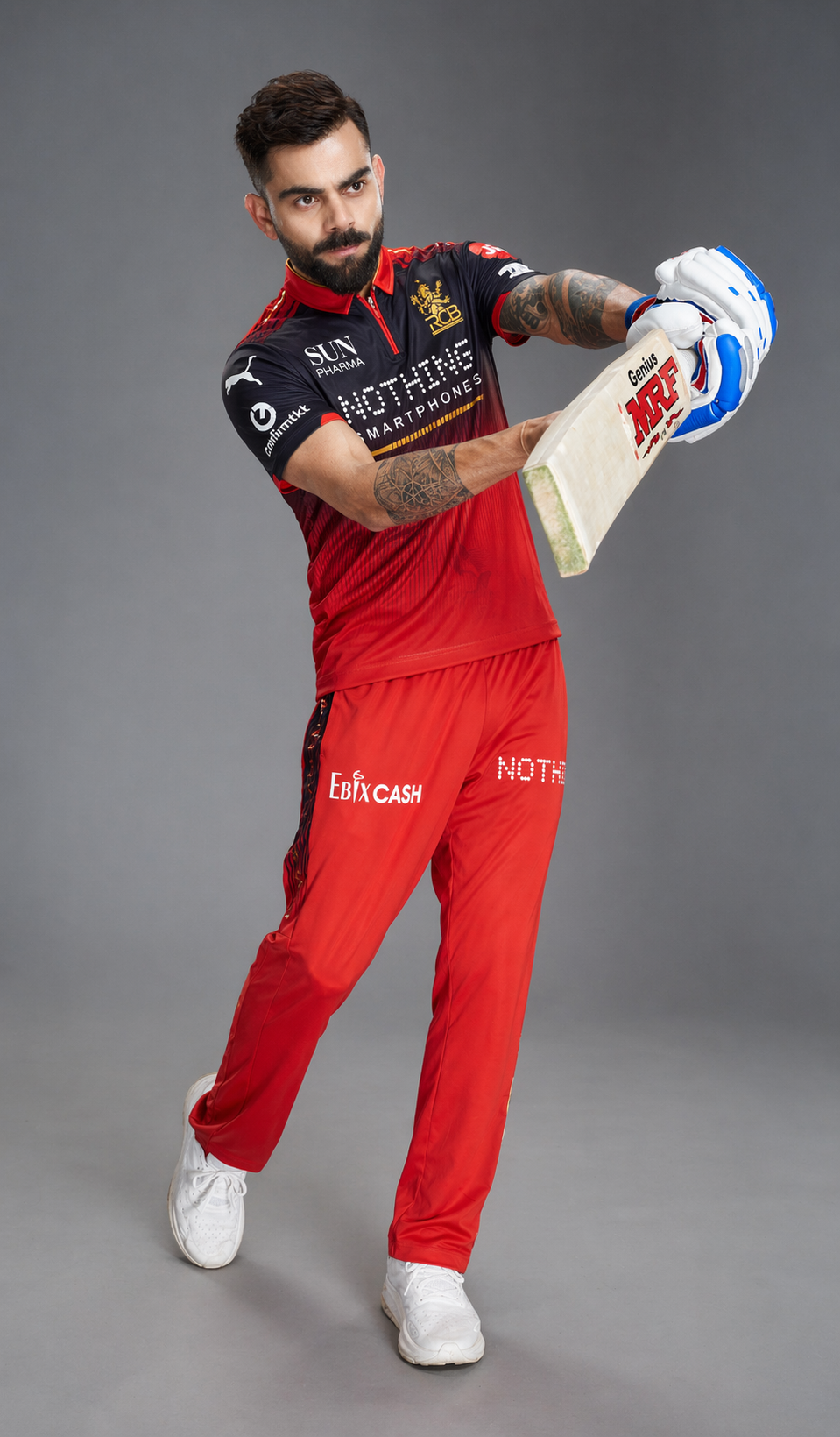RCB Virat 18 ZIP Jersey — IPL 2026 Edition | Red & Gold