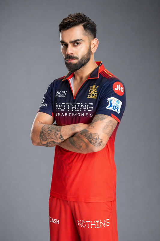 RCB Virat 18 ZIP Jersey — IPL 2026 Edition | Red & Gold