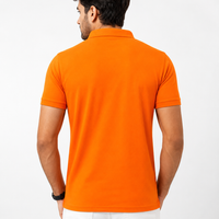 Collar Polo T-Shirt | Unisex Polycotton Lycra T-Shirt | Jai Shri Ram Printed Orange T-Shirt | Regular Fit Half Sleeve