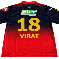 RCB Virat 18 ZIP Jersey — IPL 2026 Edition | Red & Gold