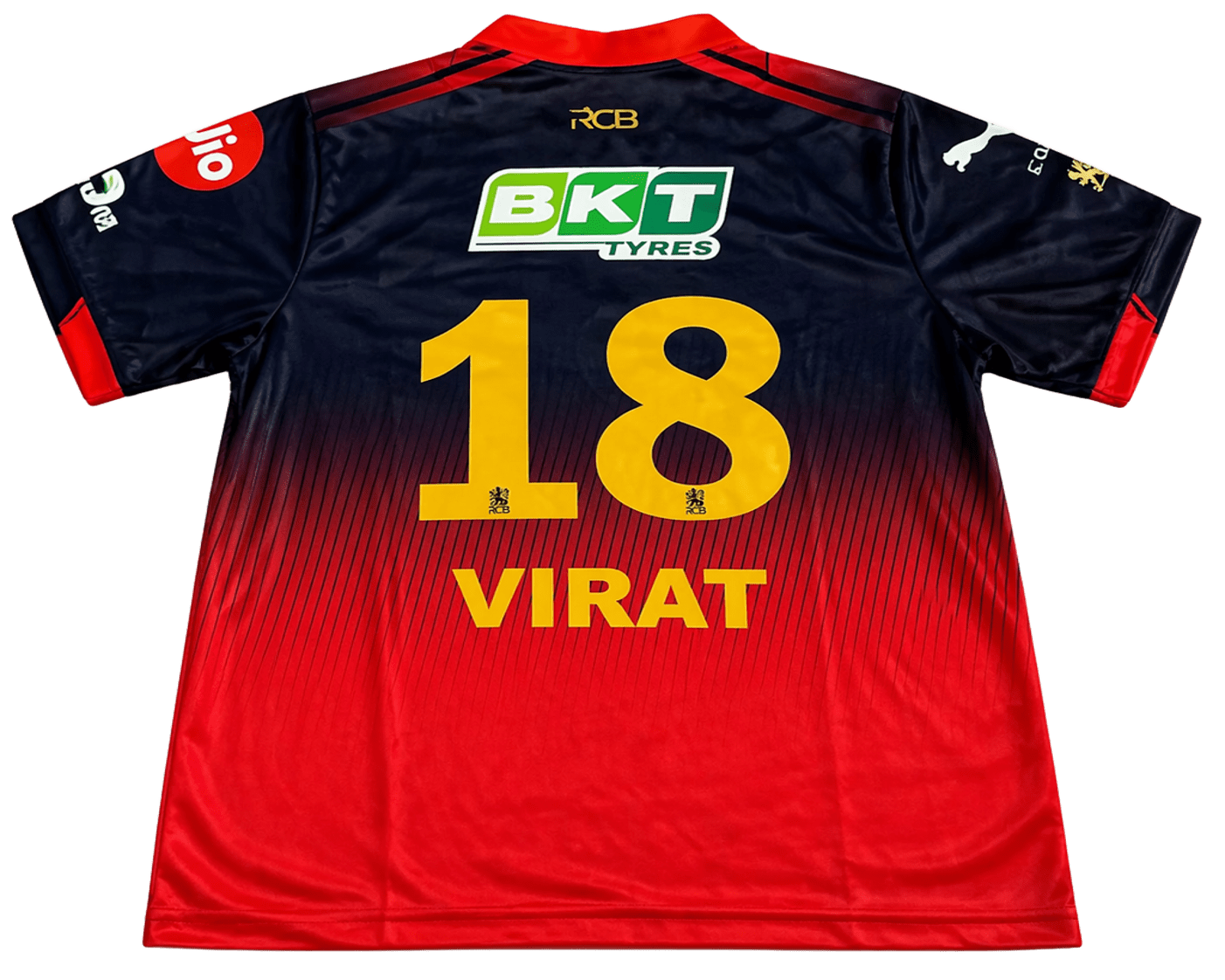 RCB Virat 18 ZIP Jersey — IPL 2026 Edition | Red & Gold